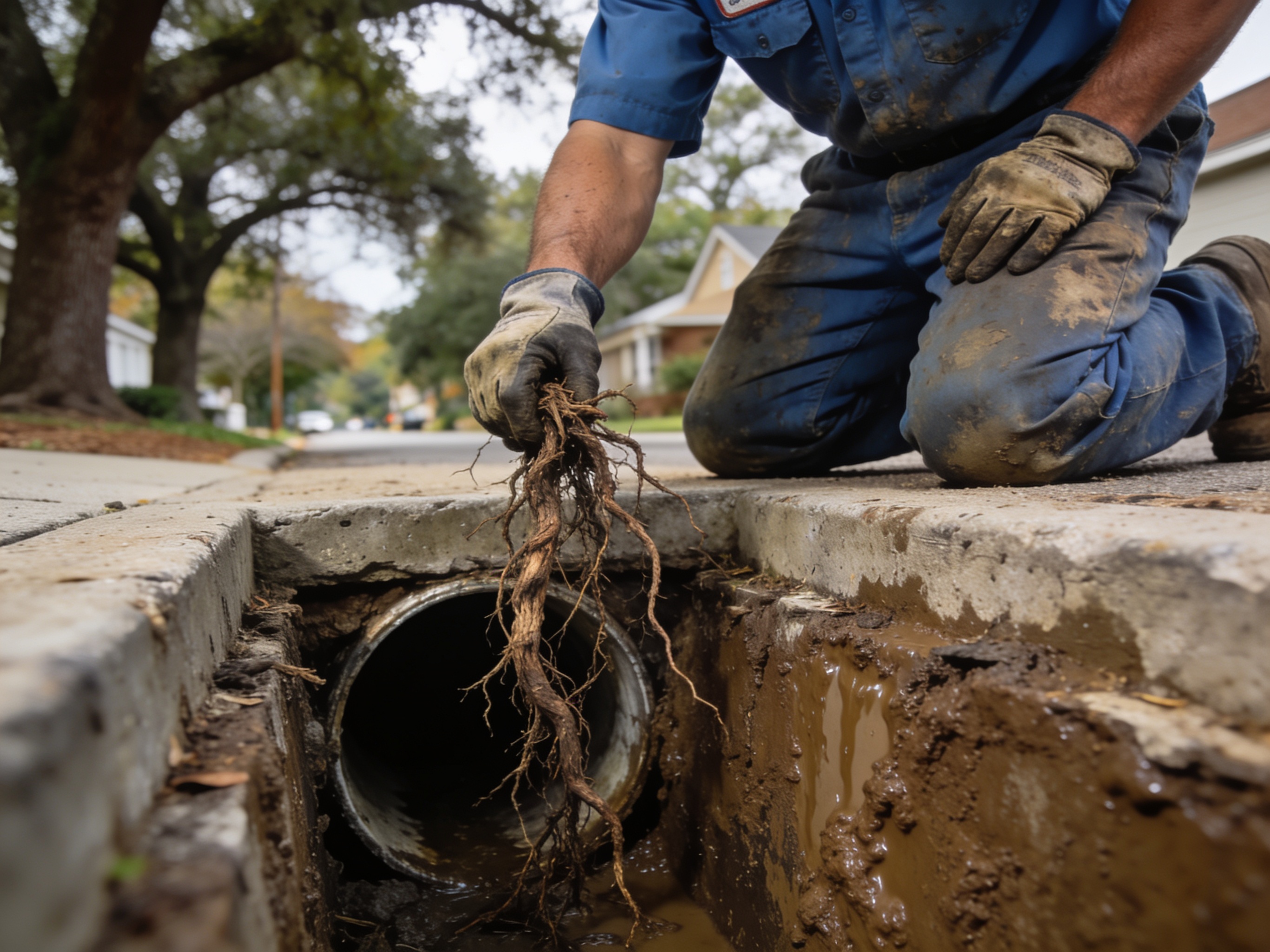 Clearing Tree Root Clogs in Wilmington Sewer Lines